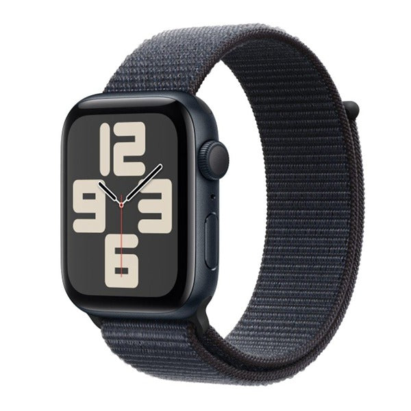 ساعة آبل واتش اس إي - GPS - مقاس 40 ملم - بهيكل من الألومنيوم بلون Midnight مع سوار Ink Sport Loop ساعة آبل واتش اس إي - GPS - مقاس 40 ملم - بهيكل من الألومنيوم بلون Midnight مع سوار Ink Sport Loop
